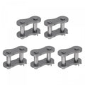 uxcell 5Pcs #100 Chain Master Connector Link Roller, 1 1/4" Pitch Carbon Steel, Standard Connecting Split Links for 20A Chain