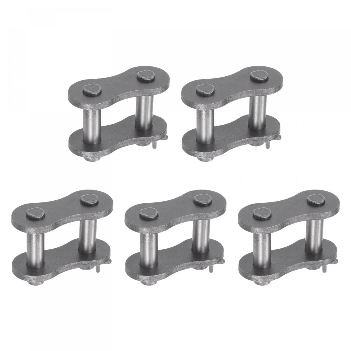 uxcell 5Pcs #100 Chain Master Connector Link Roller, 1 1/4" Pitch Carbon Steel, Standard Connecting Split Links for 20A Chain