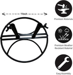 2026 Adjustable Width Garden Flag Stand Base - Metal Bracket Base (Adapter) | flag holder,Bold Design,Adjustable Size