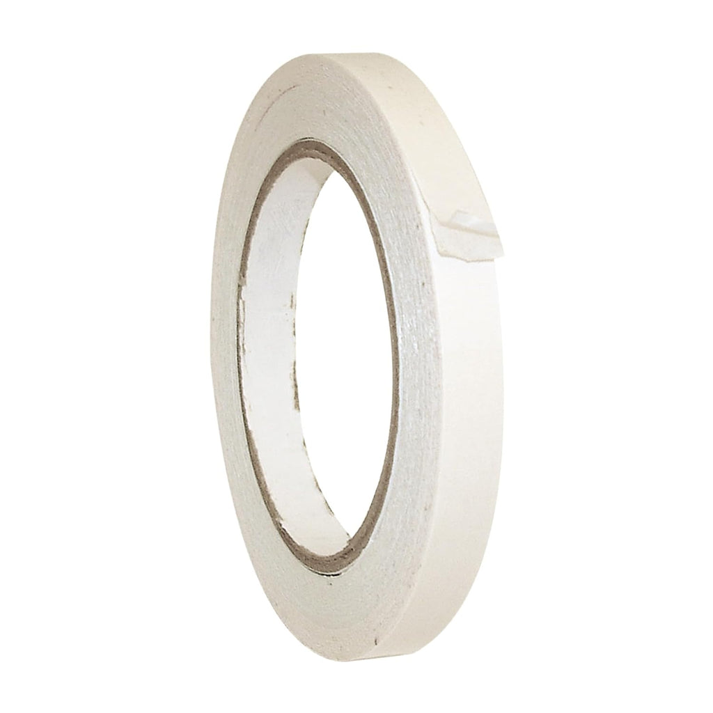 JVCC Double-Sided Crepe Paper Tape, 1/2 in. x 36 yds. (White)