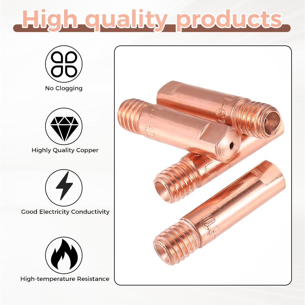 30 Pcs MIG Welding Contact Tips, 0.035" MIG Welder Gun Accessories