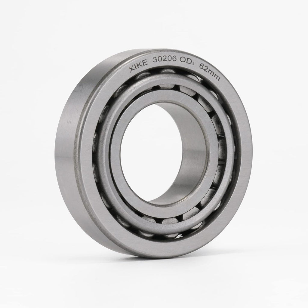 XIKE 2 Pcs 30206 Tapered Roller Bearings 30x62x17.25mm Cone and Cup Set.