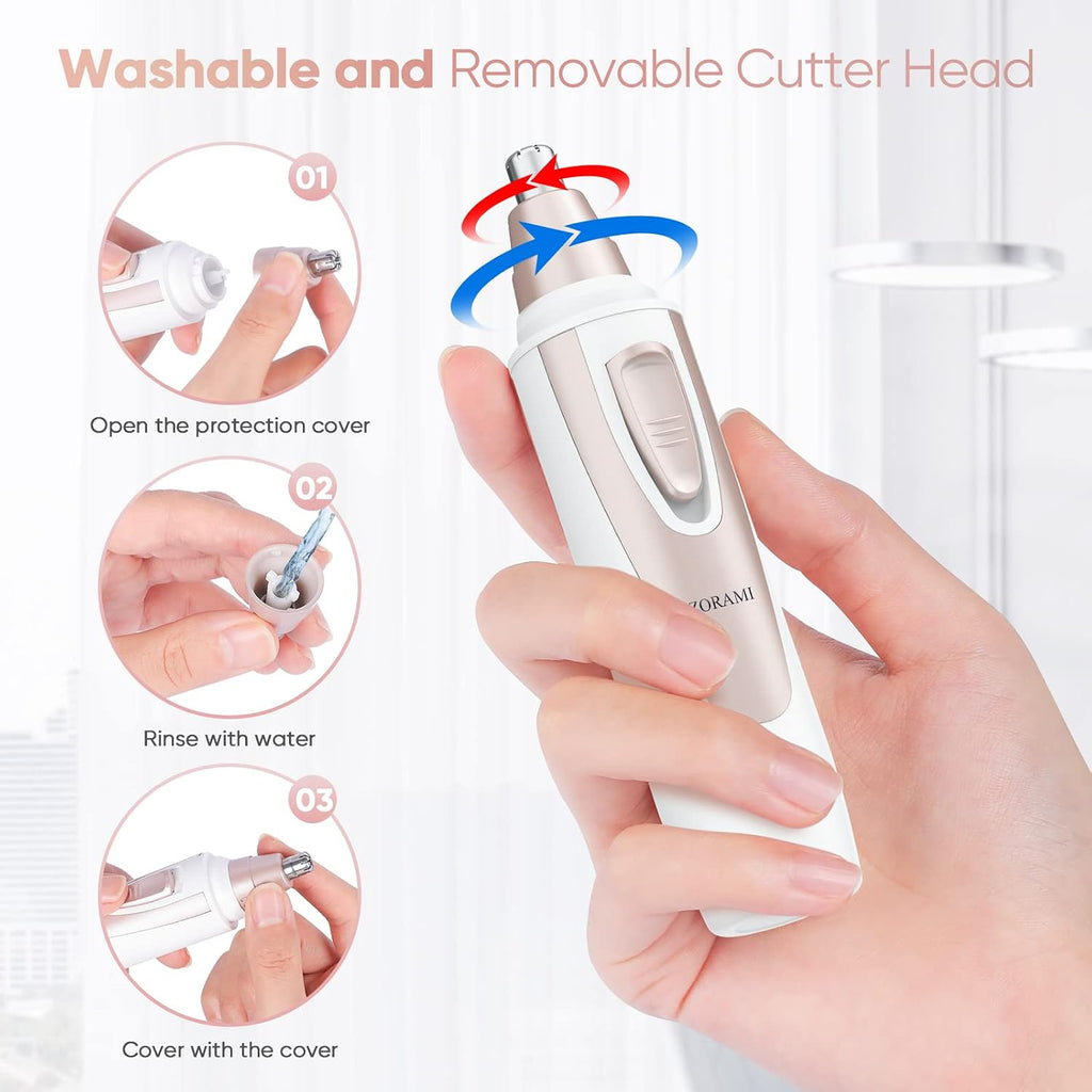 Ear and Nose Hair Trimmer Clipper - 2026 Professional Painless Eyebrow & Facial Hair Trimmer for Men Women