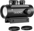 Red Dot 1x40mm, Reflex Red/Green Dot Sight Riflescope, 4 MOA Reticle, Compatible with 20mm Picatinny/Weaver and 11mm