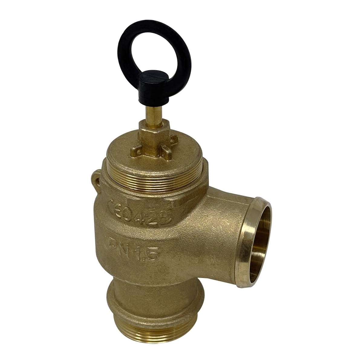 Brass Pressure Relief Valve, 230 CFM, 1-1/2" Diameter, Fully Adjustable, Non-Code (1049-0000 RIV)