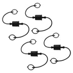 uxcell 4Set Hydraulic Quick Coupler ISO-A 3/4" Quick Connect Coupling Black