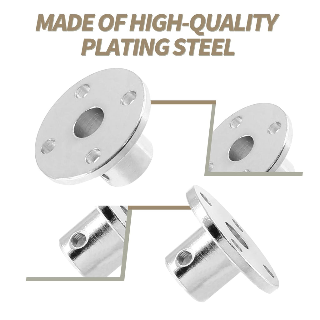 Litoexpe 4 Pieces 6mm Rigid Flange Coupling Connector