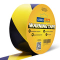 ADHES Black and Yellow Safety Tape, 2 Inch X 108 Feet Warning & Hazard Tape | Weather-Resistant Caution Tape Roll for