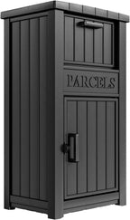 Package Delivery Box for Outside, Large Parcel Drop Box with Lockable Secure, Waterproof and Anti-Theft Storage for