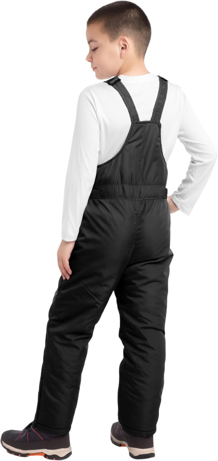 Kids Snow Bibs Waterproof Insulated Bib Overalls (2T-18) | Heavyweight Weatherproof Warmth, Adjustable Straps and