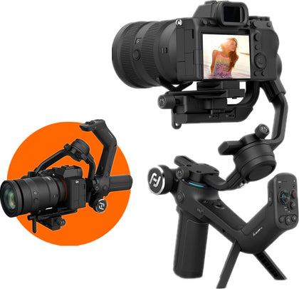 SCORP-C Gimbal Stabilizer for Cameras DSLR and Mirrorless Camera, 3-Axis Camera Gimbal, 5.5lbs Payload, for Sony α7Ⅳ