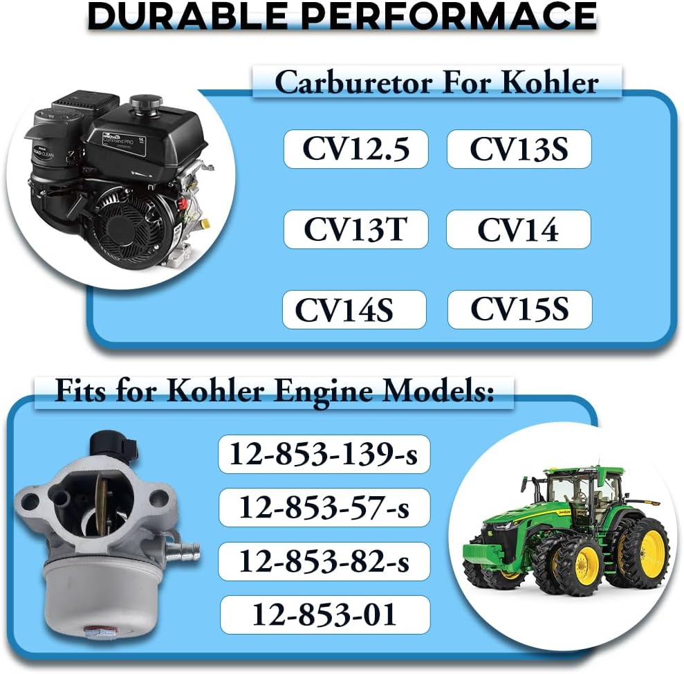 Carburetor For Kohler CV12.5 CV13S CV13T CV14 CV14S CV15S New
