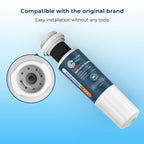 UKF8001 Water Filter for Whirlpool 4396395, 4 Pack