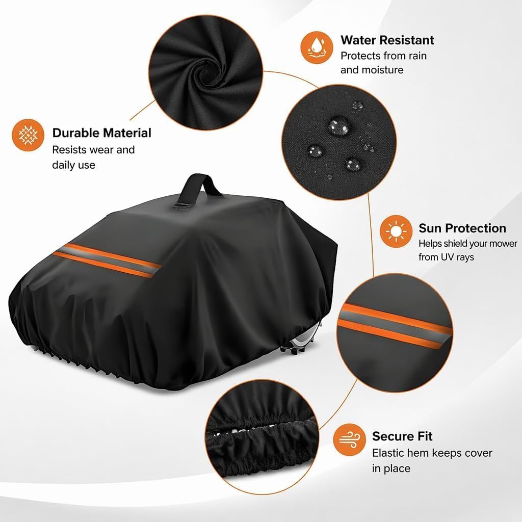 Robotic Lawn Mower Cover Compatible with Eufy TrueVision E15 2025-present, 600D Water Resistant Outdoor Protection