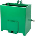 3 Point Ballast Box, 800lbs Capacity Hitch Ballast Box, Standard 2'' Hitch Receiver, Tractor Ballast Box with 5cu. Ft