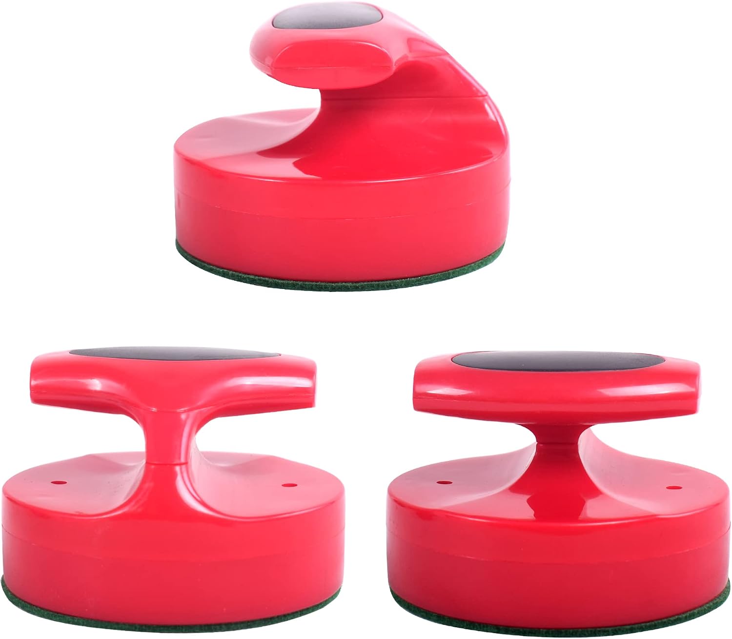 Plastic Air Hockey Strikers/Pushers, 2 PCS 4" Plastic Air Hockey Pushers and 6 PCS 2.875" Pucks Replacement for Game