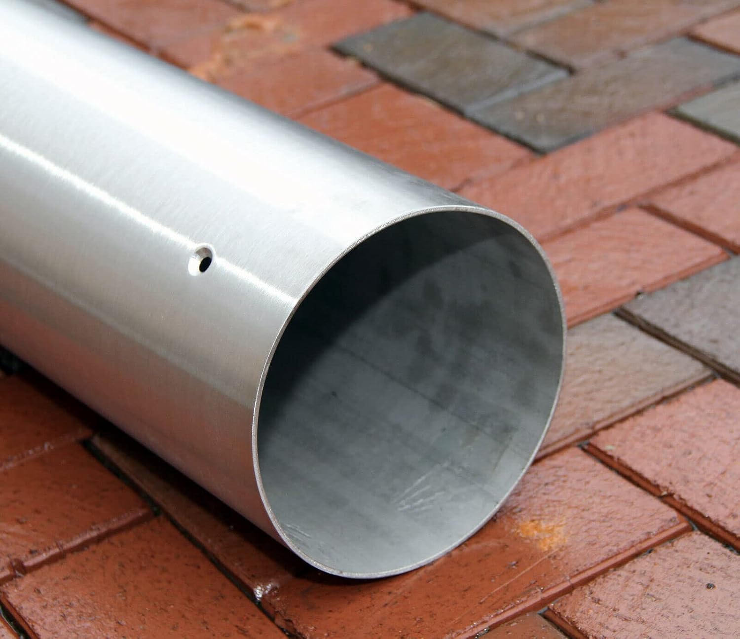 Stainless steel 6"x48" domed security bollard post cover