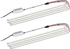 2Pack LED Troffer Retrofit Kit 2x4 FT Magnetic, 72W,5000K, Without Cover