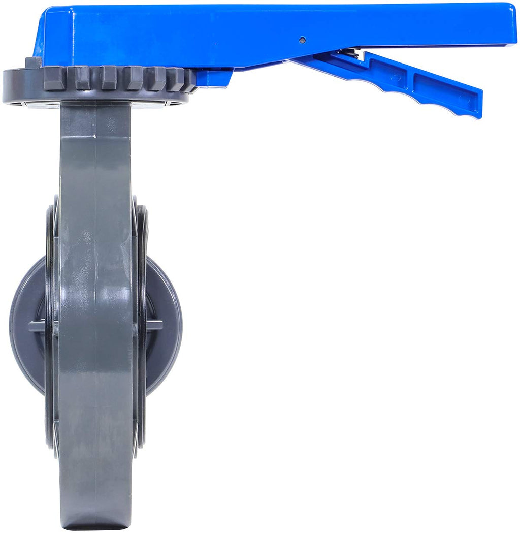 RKLV4B PVC Butterfly Valve, 4"