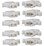 Molex Connector Lot, 5 Matched Sets, (2-Circuits) w/14-20 AWG .093" Pins, Free Hanging