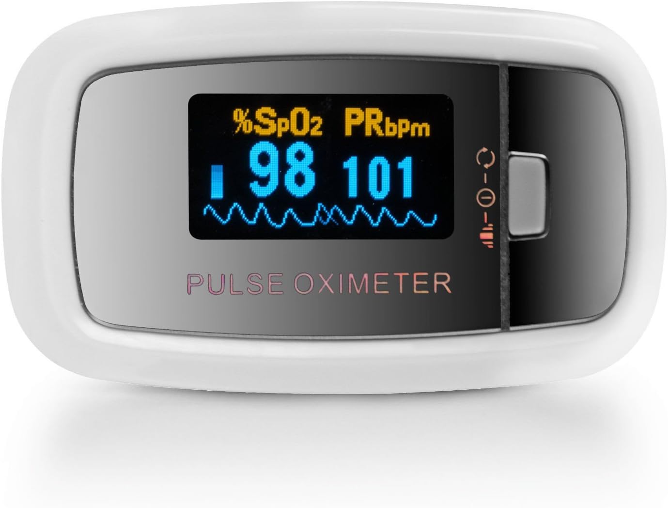 CMS-50D1 Fingertip Pulse Oximeter Blood Oxygen Sensor SpO2 for Sports and Aviation. Portable and Lightweight with LED