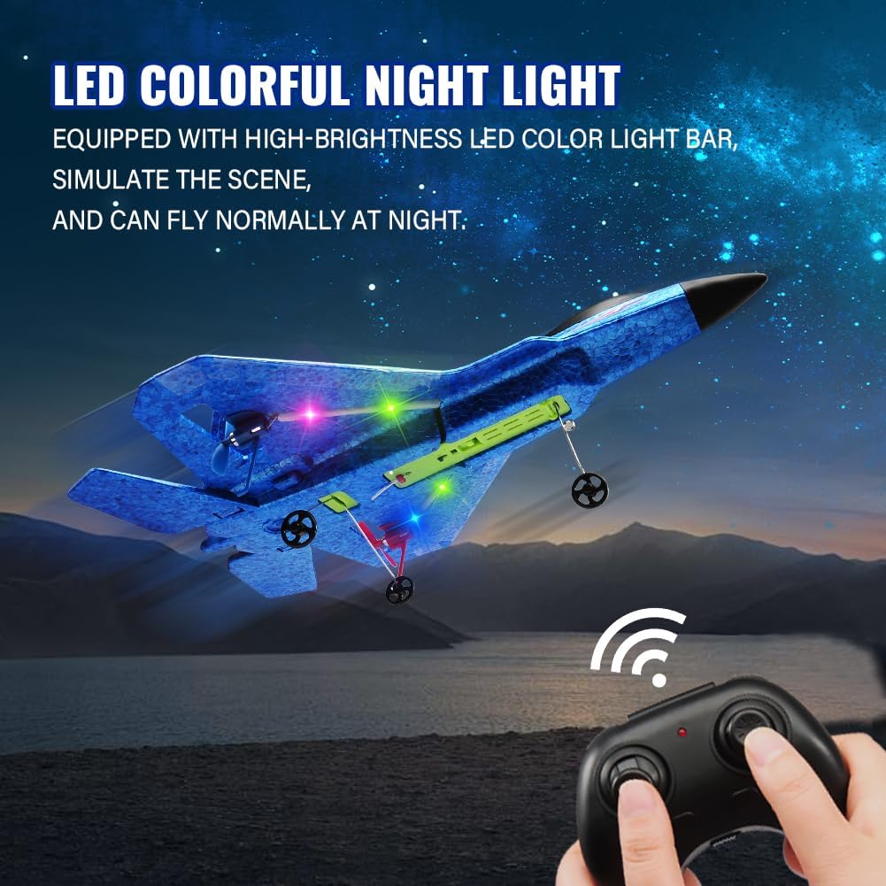 F-22 Raptor 2.4GHz RTF RC Fighter With 6-Axis Gyro For Kids Beginners | stable 6-axis gyro easy to fly
