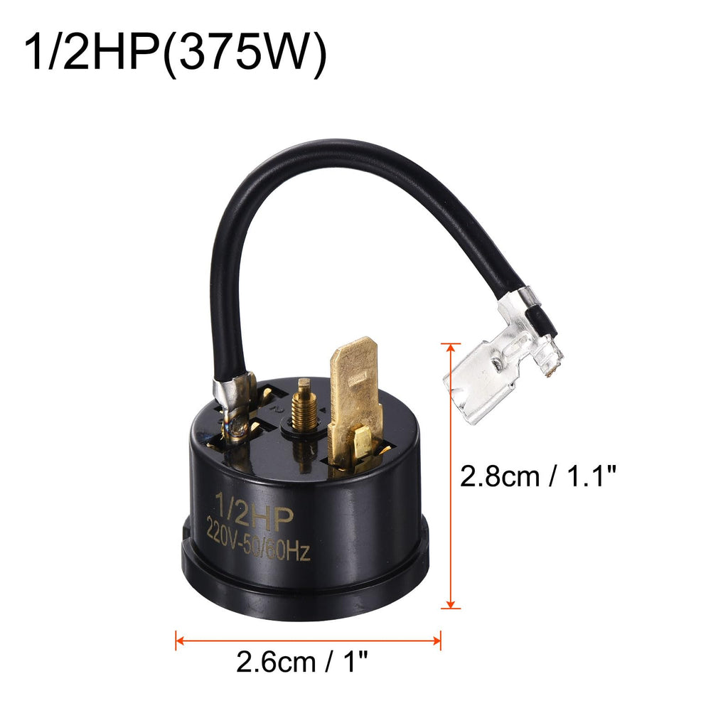uxcell 2 Pcs Refrigerator Thermal Overload Protector 1/2HP 375W Compressor Replacement Part
