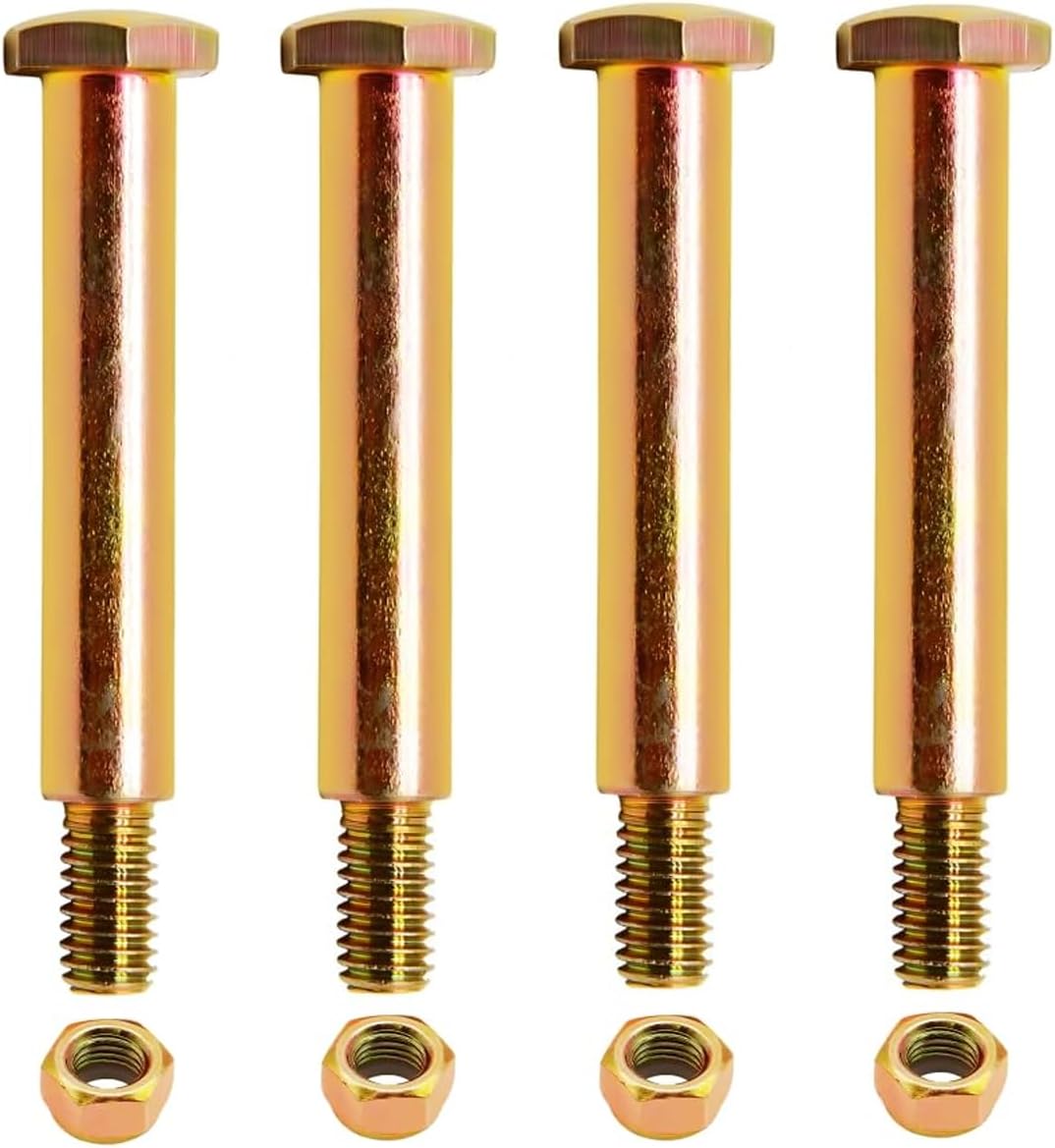4-Pack 193406 137644 Deck Wheel Shoulder Bolts Compatible with Cub Cadet