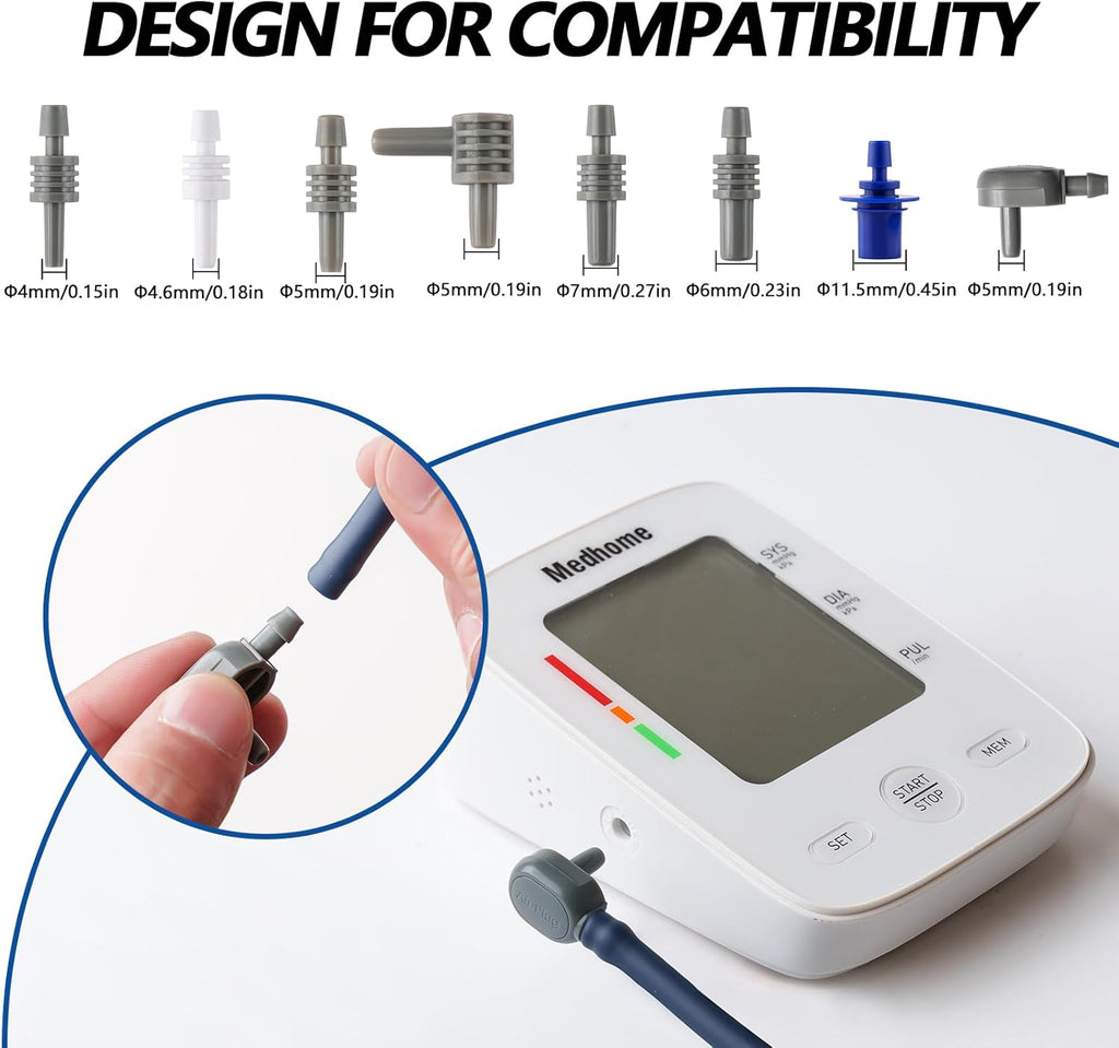 Extra Large Blood Pressure Cuff Upper Arm 8.7"-20.5"(22-52cm) XL Replacement BP Cuff for Big Arms Adult Cuff with 8