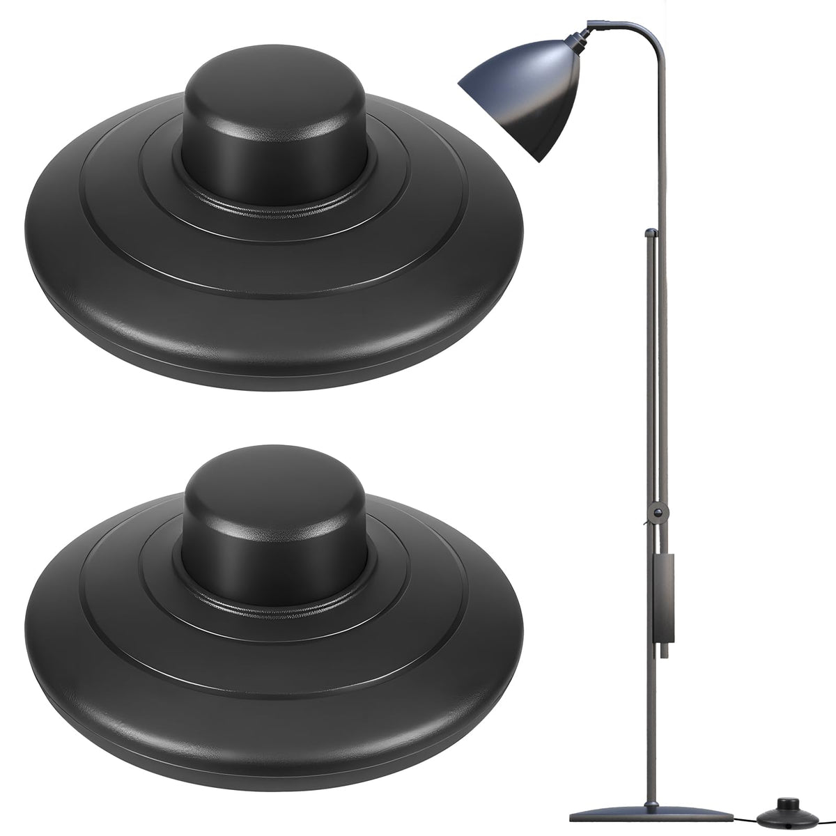Trinkrittey 2-Pack Floor Foot Switch, Foot Pedal Switch