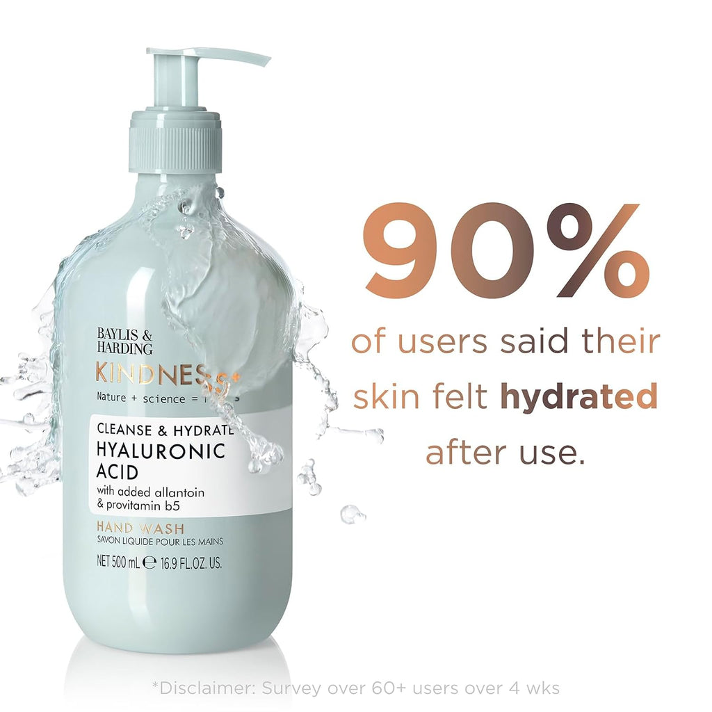 Kindness+ Hyaluronic Acid Hand Wash 16.9 Fl.oz, 3 Pack