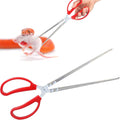 15 Inch Reptile Feeding Tongs, Extra Long Large Snake Feeding Tweezers, Curved or Straight Design Heavy Duty