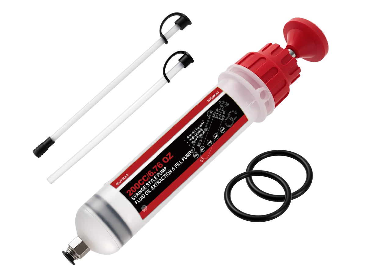 BILITOOLS 200ml Fluid Extractor Syringe, Oil Suction Pump