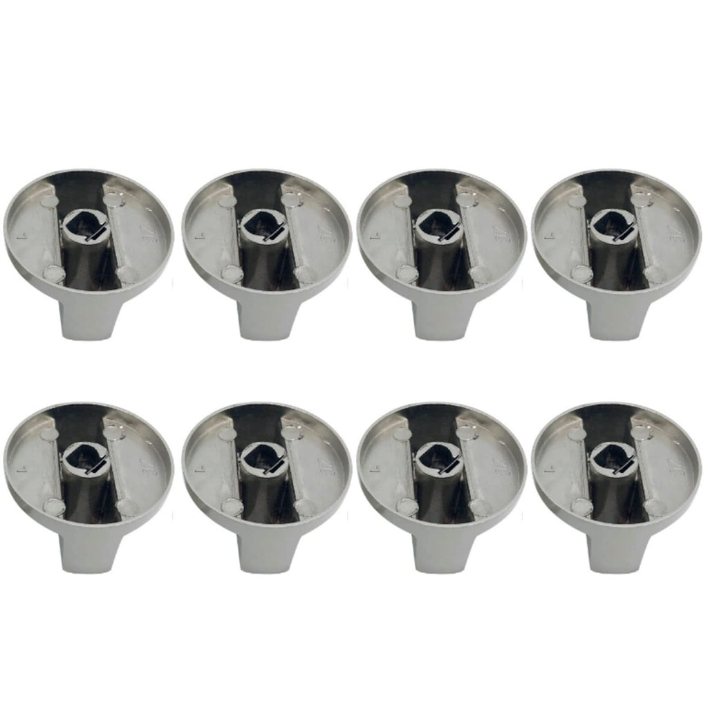 8 Pack Stove Knobs, 6mm Metal Rotary Gas Range Switch Control Burner Knobs Replacement for Gas Range Oven Stove