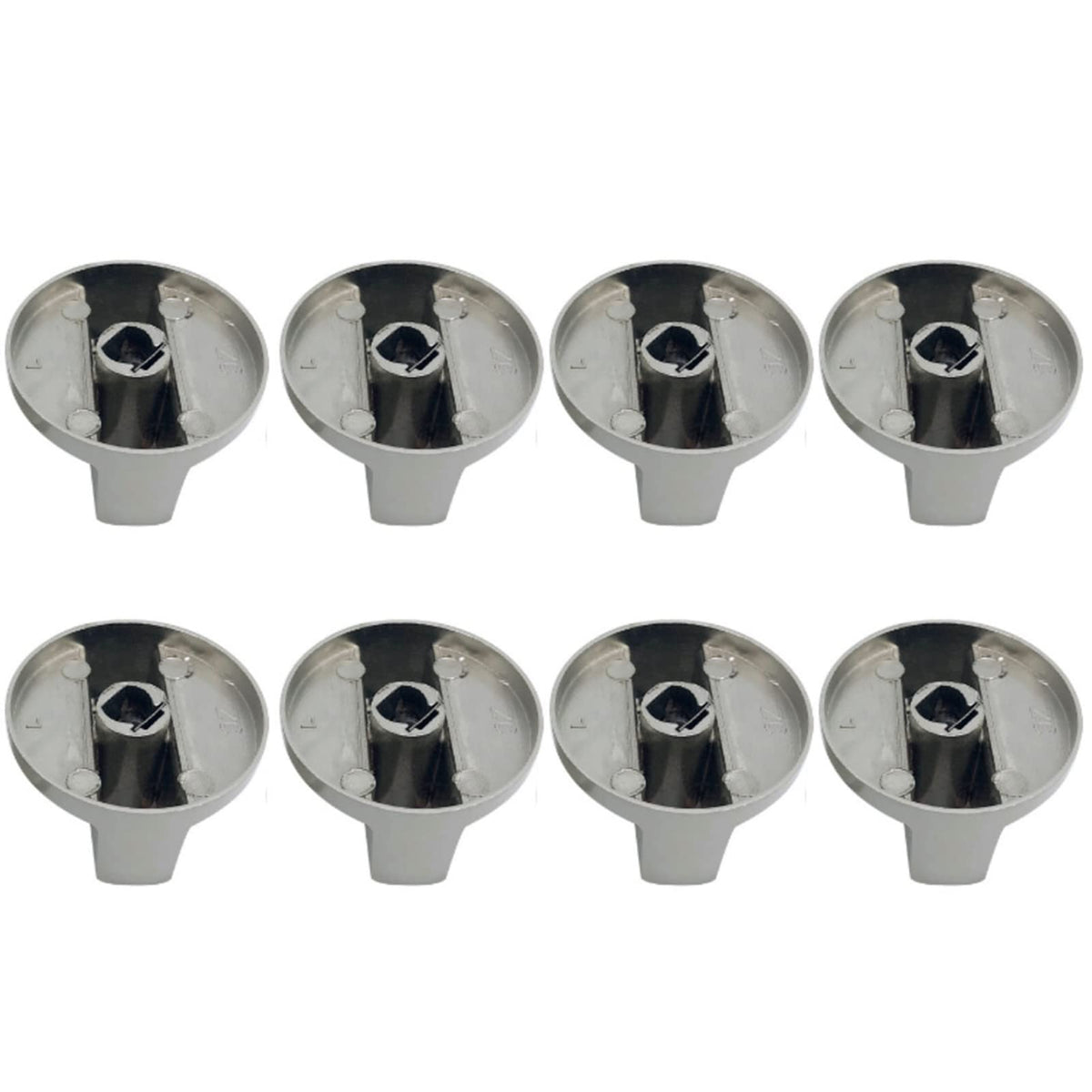 8 Pack Stove Knobs, 6mm Metal Rotary Gas Range Switch Control Burner Knobs Replacement for Gas Range Oven Stove