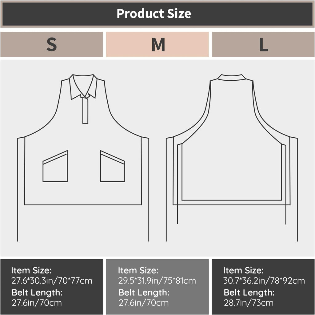 1pc Black Hair Stylist Apron with Pockets, Waterproof Salon Aprons for Hairdresser, Barber Aprons with 2 Pocket