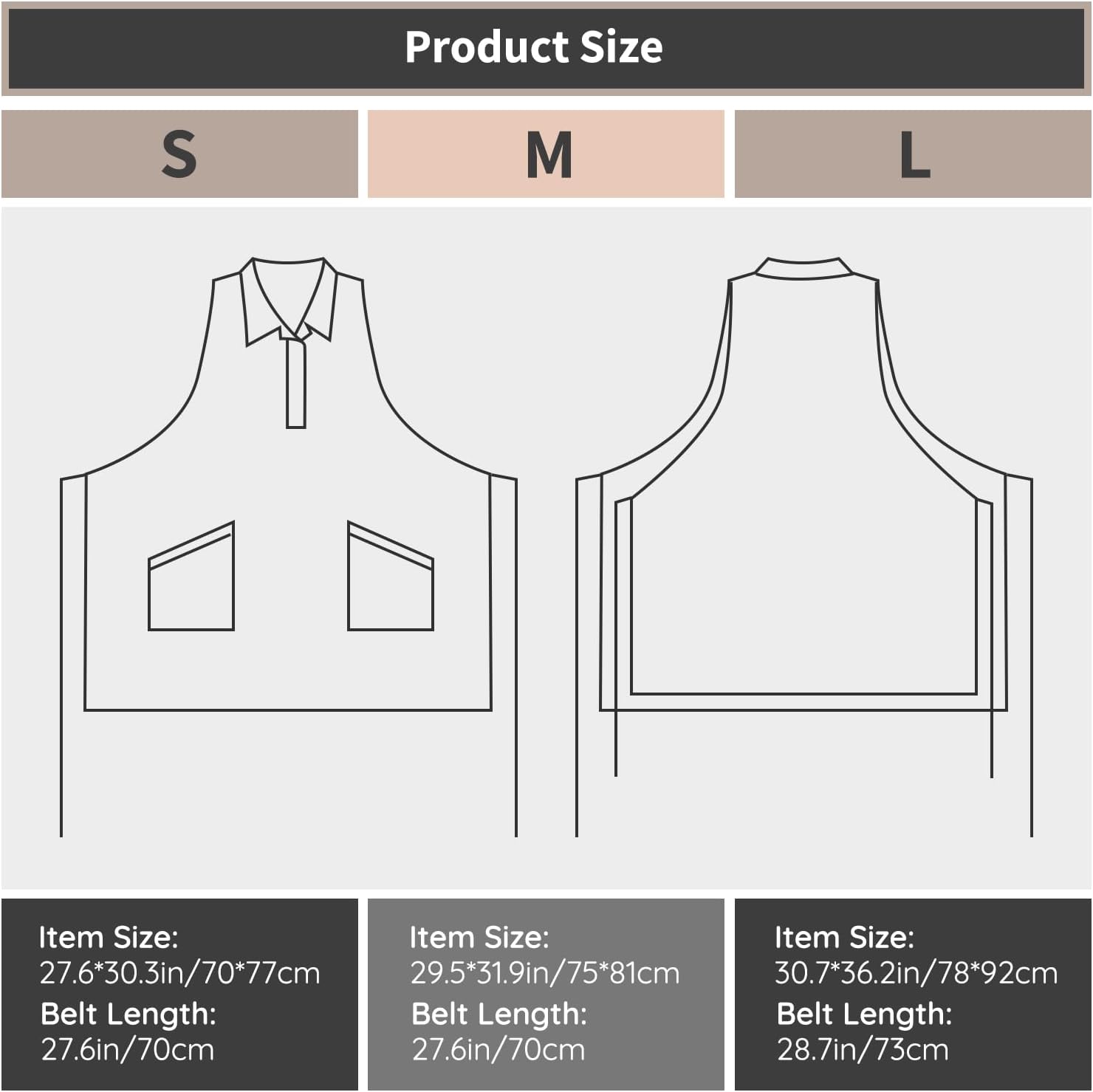 1pc Black Hair Stylist Apron with Pockets, Waterproof Salon Aprons for Hairdresser, Barber Aprons with 2 Pocket