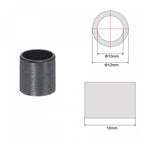 uxcell Sleeve Bearings 10mm Bore 12mm OD 10mm Length POM Wrapped Oilless Bushings Black 4pcs