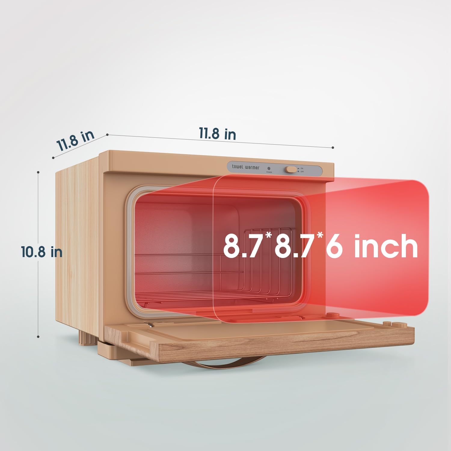 Towel Warmer Cabinet, 8L Hot Spa Small Towel Warmer Heating Use for Facial Spa, Hair Beauty, Salon Equipment and Home