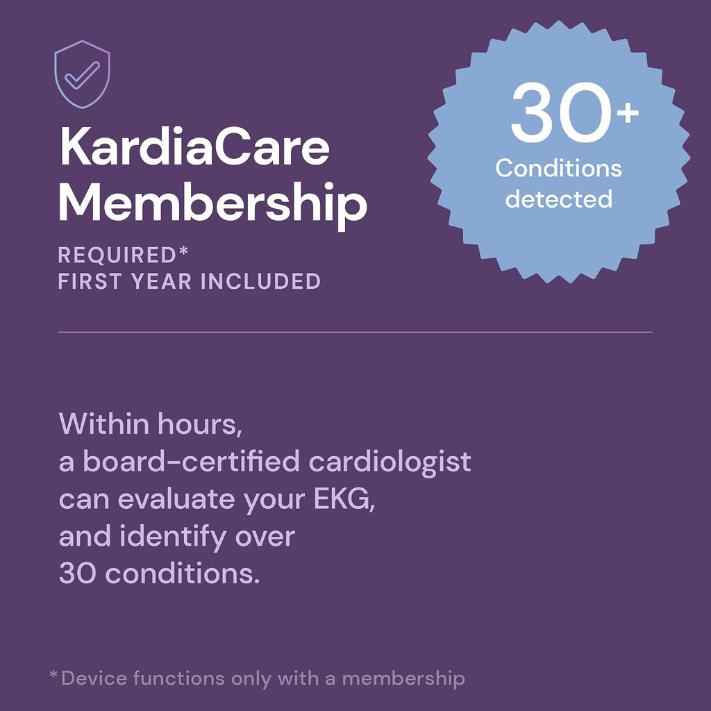 6L Max EKG Monitor, Includes One-Year KardiaCare Membership, FDA-Cleared Heart Monitor, Medical-Grade Results in 30