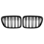 X AUTOHAUX Front Upper Hood Bumper Grille for BMW X1 E84 2009-2015 Pair