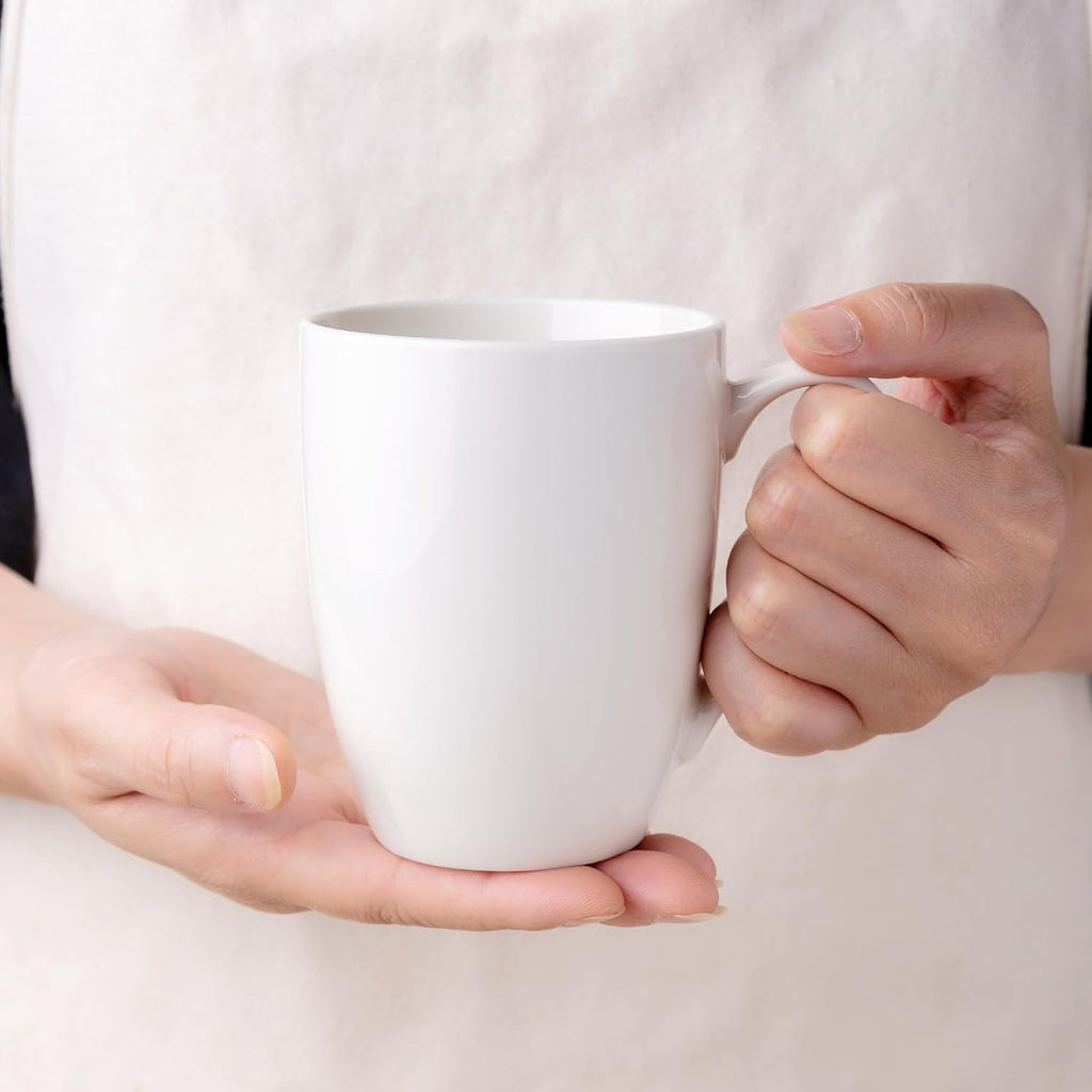 White Coffee Mugs Set of 36, 12 oz Ceramic Coffee Cups