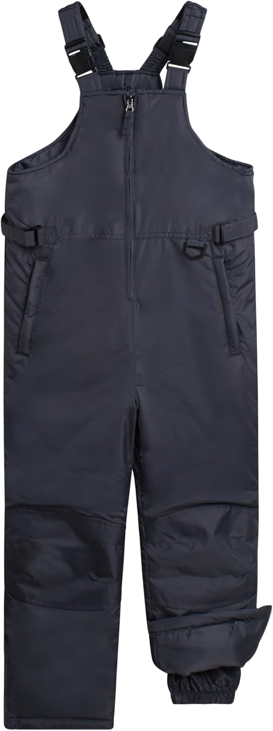 Boys and Girls Insulated Waterproof Snow Bib Kids Overalls | Warm Winter Play Gear, Cozy Weatherproof Ski Coveralls