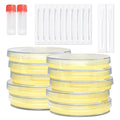 Nutrient Agar Petri Dishes Science Project Kit,10 Pre-Poured Agar Plates and Cotton Swabs for Science Experiments