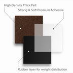 24 Heavy-Duty Felt Furniture Pads 1.5” 1/4” Thick X-Protector! Felt Pads