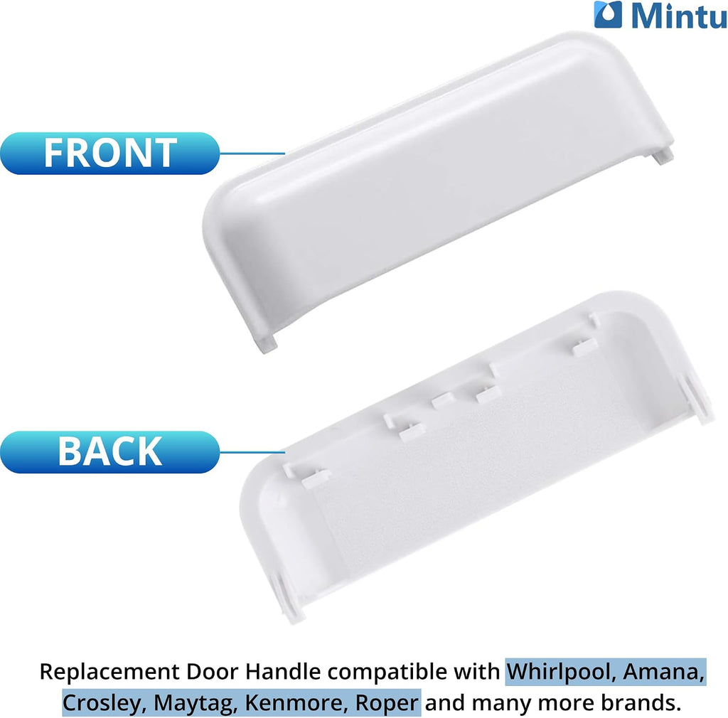 W10861225 W10714516 Dryer Door Handle - Compatible with Whirlpool Kenmore Maytag Amana Dryers - Replaces AP5999398 PS11731583 W10861225VP