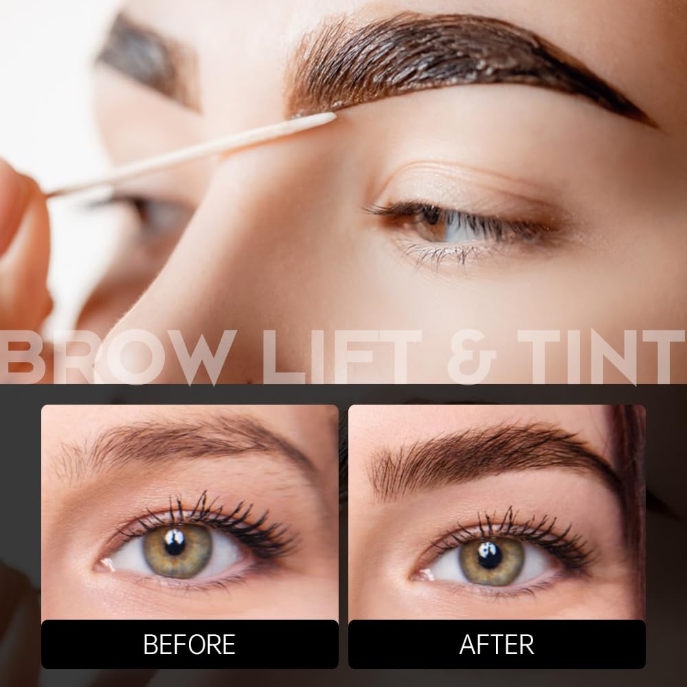 Lash Lift and Black Color Kit Brow Lamination Kit Black Eyelash & Eyebrow Set Eyelash Perm Kit With Detail