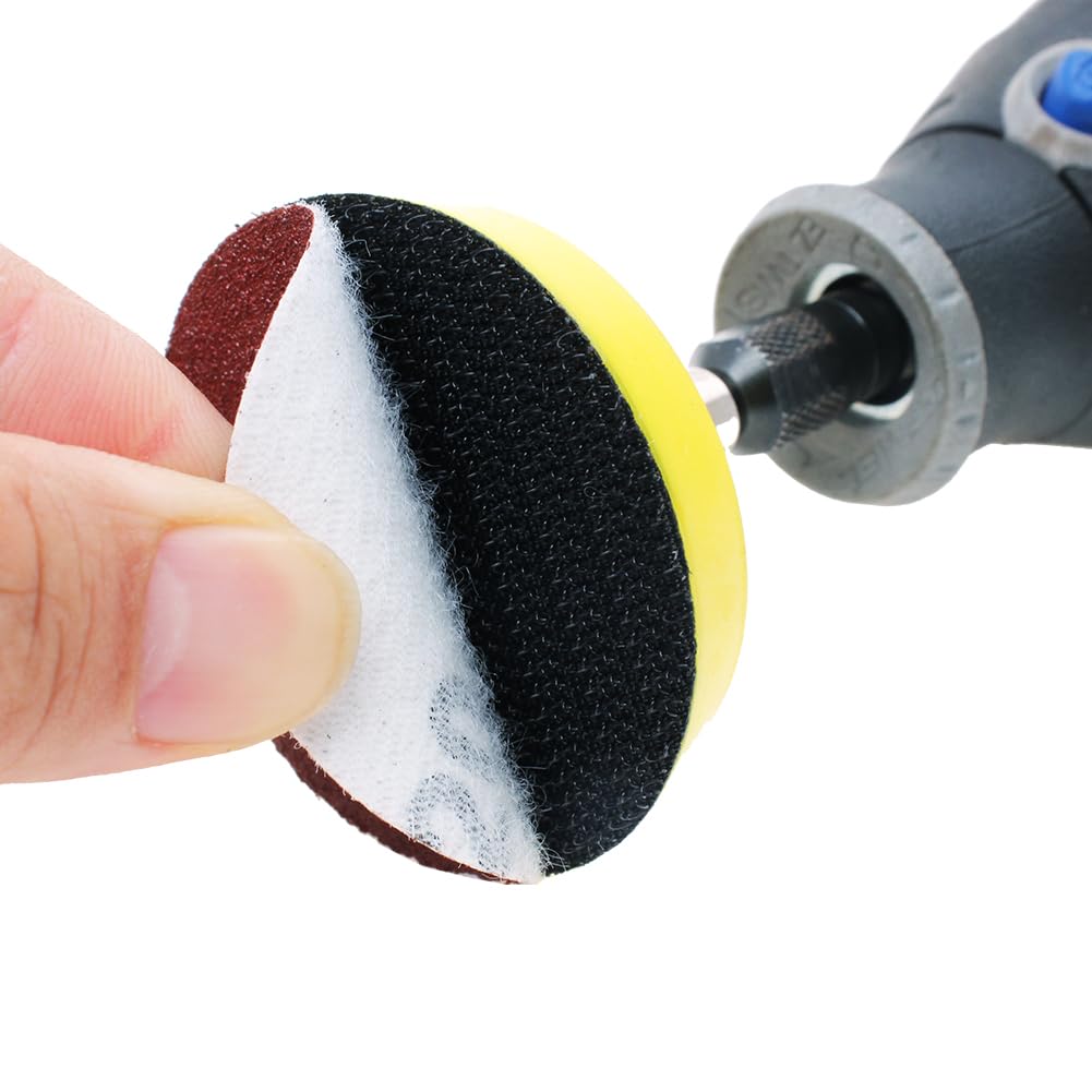 2 Inch Sanding Discs Kit Drill Sanding Attachment, 40-400 Grit