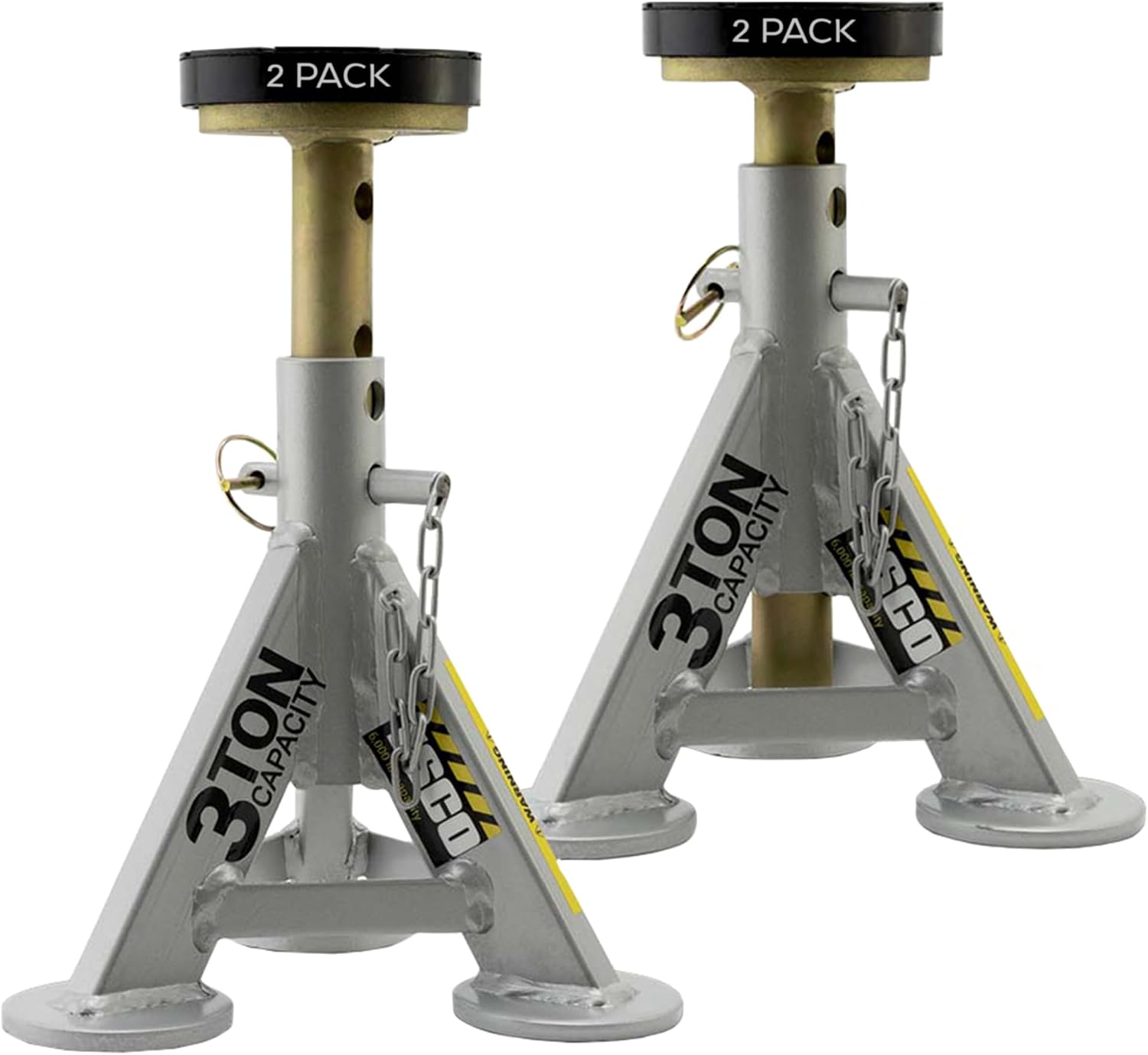 3 Ton Performance Shorty Low Profile Jack Stands, 1 Pair