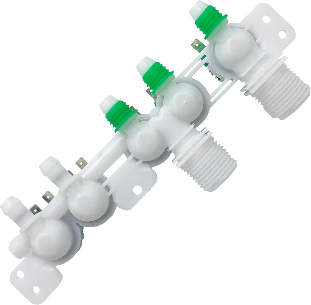 Washer Water Inlet Valve Assembly For Samsung WA48H7400AP/A2 WA48H7400AW/AA WA48H7400AW/A2 WA50F9A7DSP/A2 WA52M7750AV/A4 WA50K8600AV/A2 WA54M8750AV/A4 WA45H7200AW/A2 WA50F9A6DSW/A2 WA48J7700AW/A2